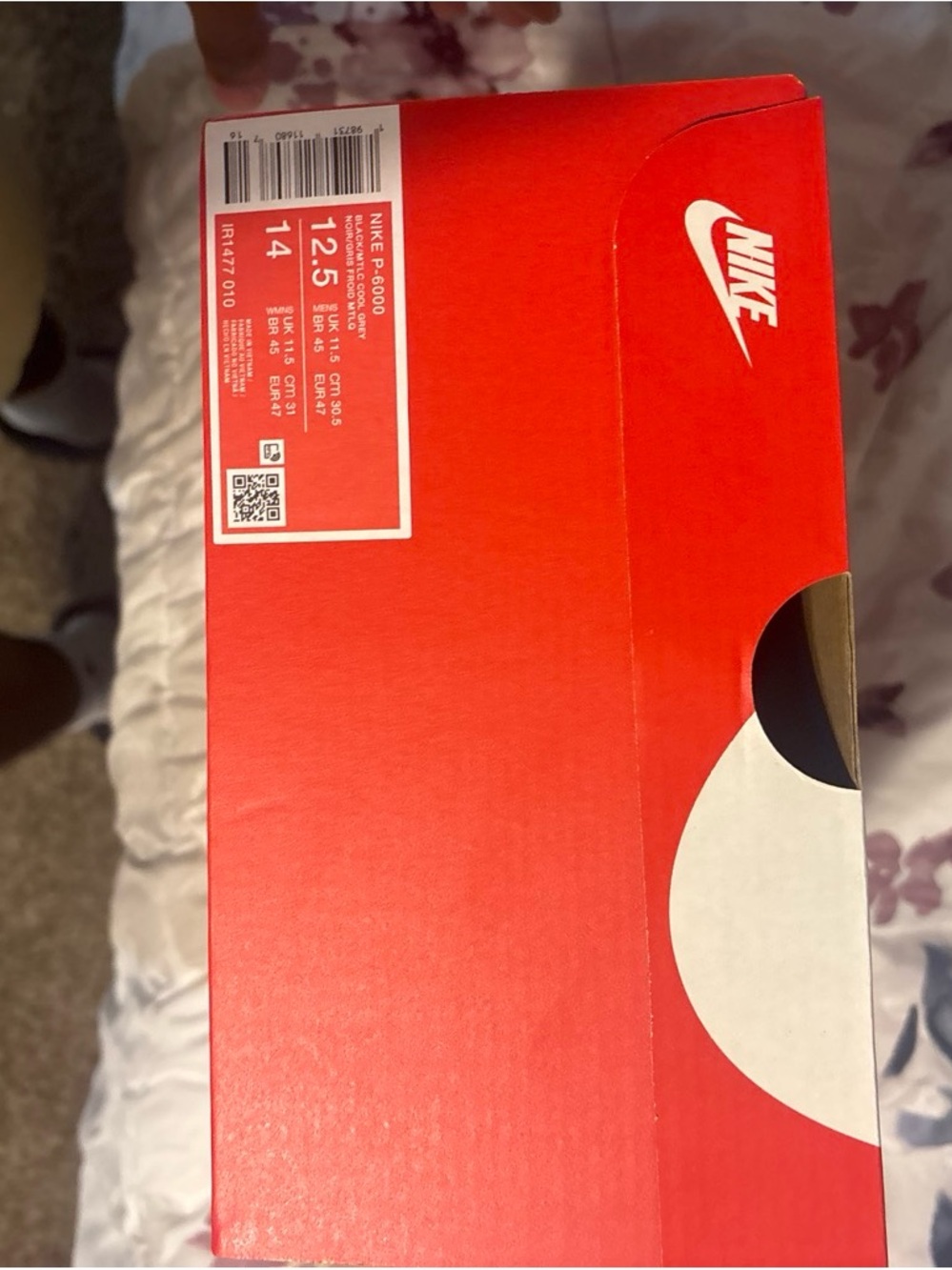 Nike Red and White Athletic Shoe Box